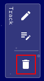 Track pencil with lines toolbar