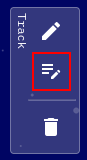 Track pencil with lines toolbar