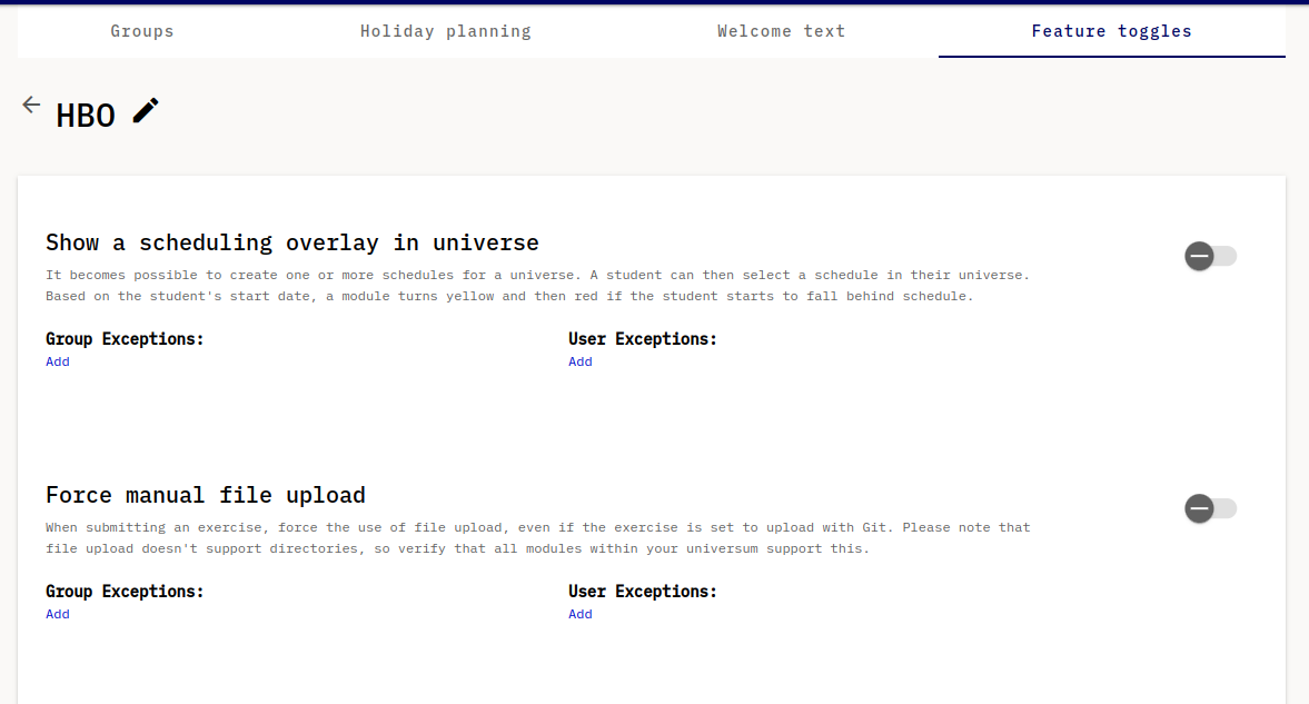 feature toggle voorbeeld
